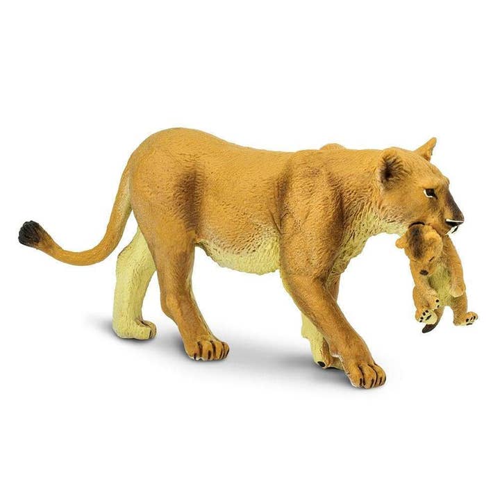 Safari Ltd. - Wholesale Figurine Toy - Kids - Lioness With Cub Figurine Toy for Kids