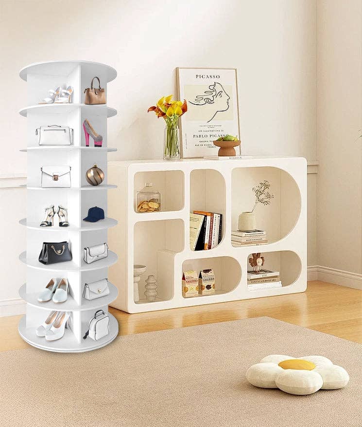 HOMYCASA DESIGN INC - Wholesale Shoe Rack - 7 Tier Rotating Shoe Rack Tower Spinning Storage10