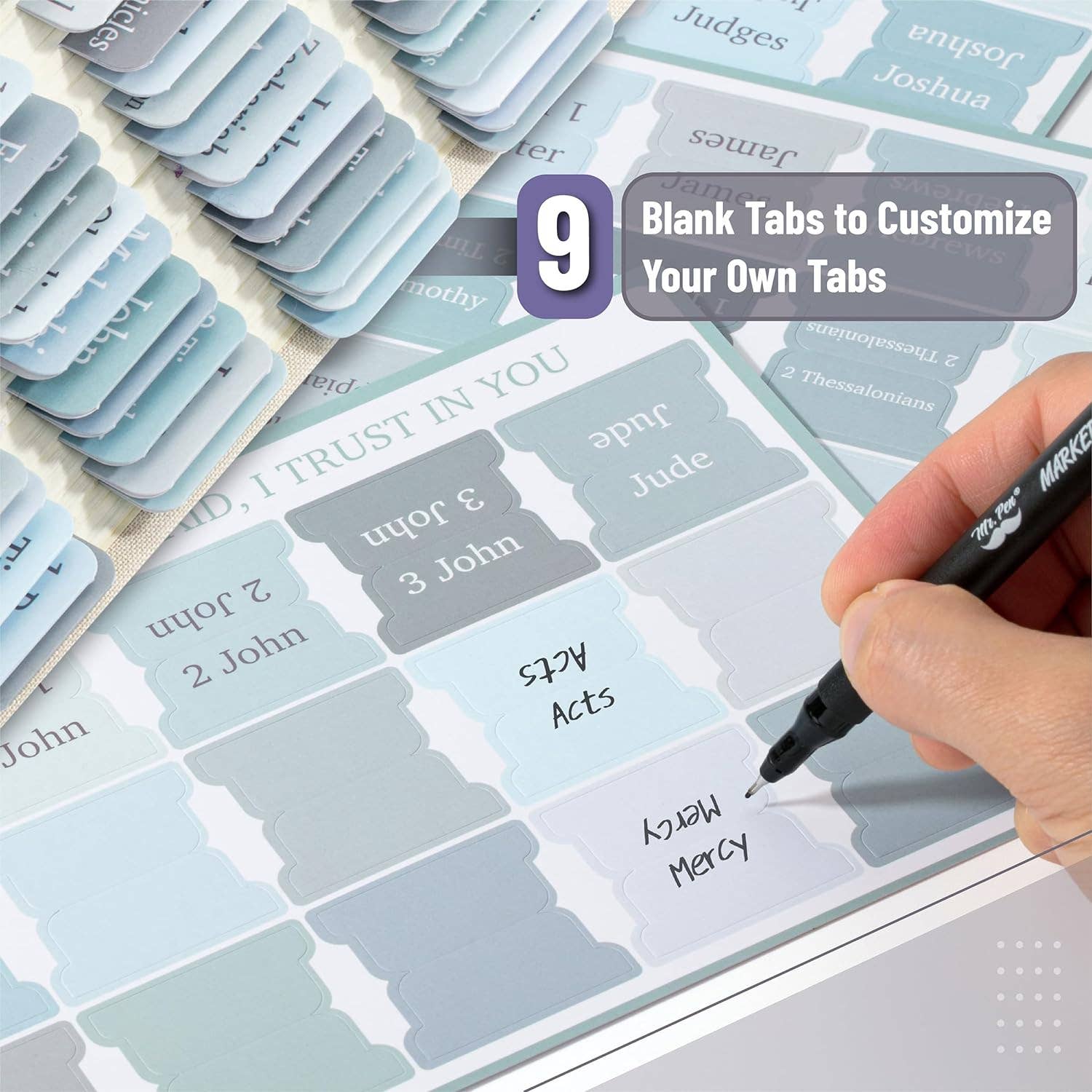 Mr. Pen – Engroshandel Bogmærke – Mr. Pen Bibel Faner - 75 Nemme-at-Anvende Faner2