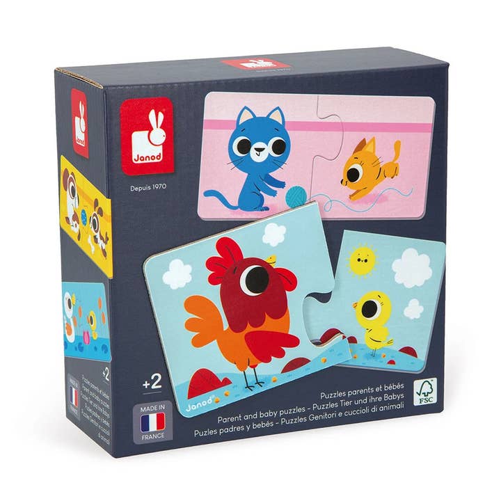 Parent And Baby Animals Puzzles for wholesale by Juratoys