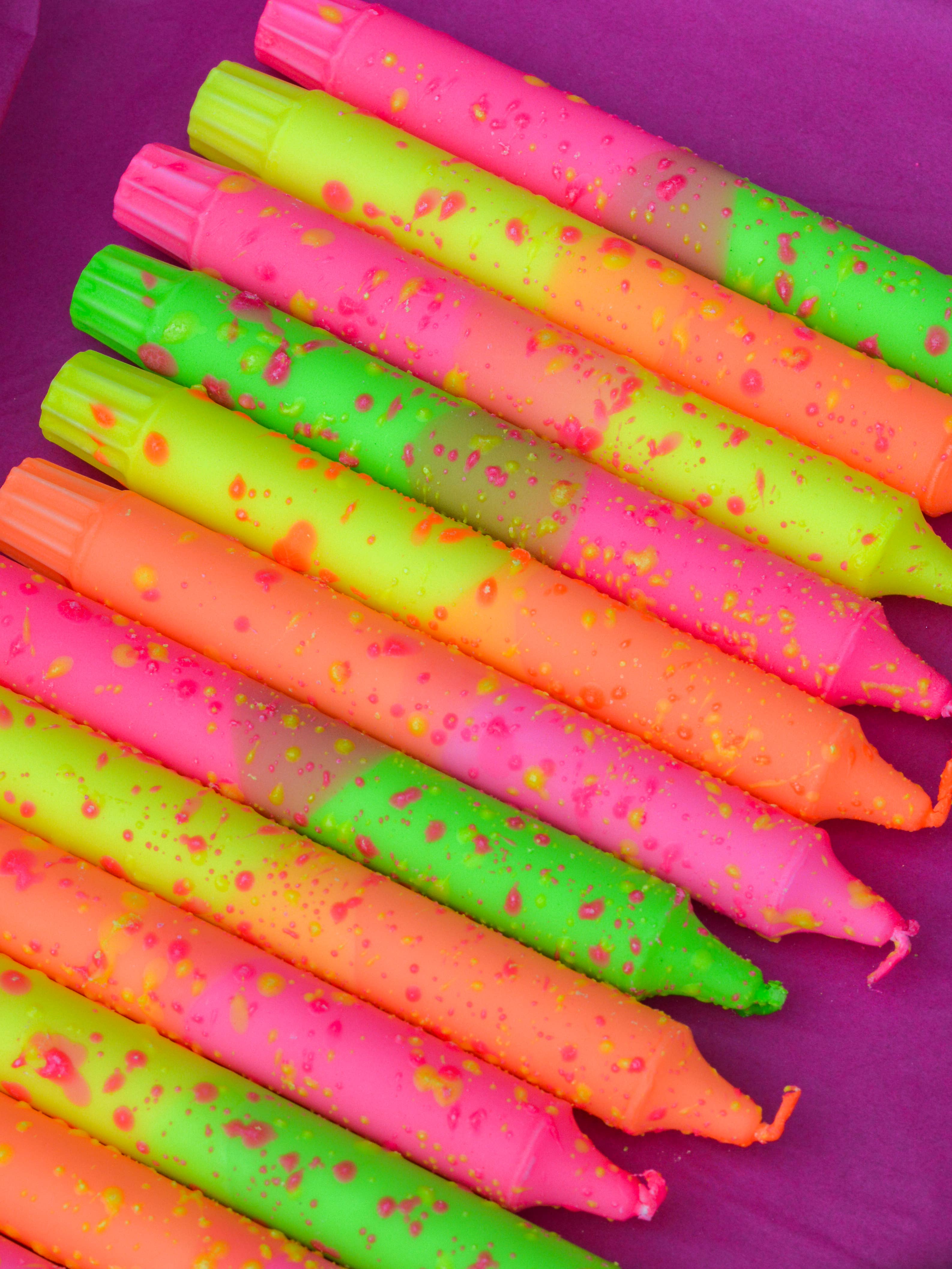 Nordtrice - Wholesale Tapered Candle/Candlestick - Taper candles- 3 pack/ Neon Pink3