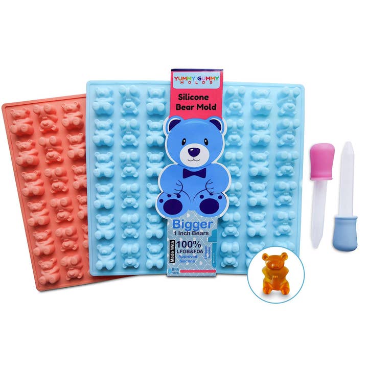 Gummy Bear Silicone Mold (2 Pack) for wholesale by YGM Creations