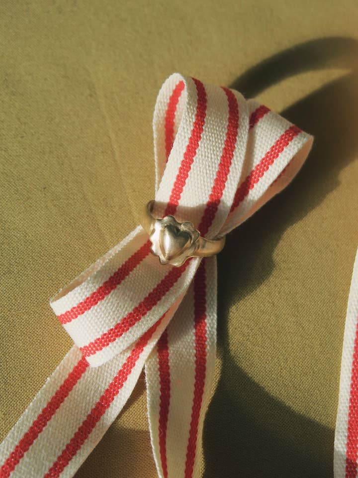 Frilly Heart Ring- made to order for wholesale by OUI CHEF STUDIO