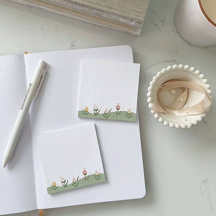 Tulip Field Memo Pad for wholesale by togetherwithkx