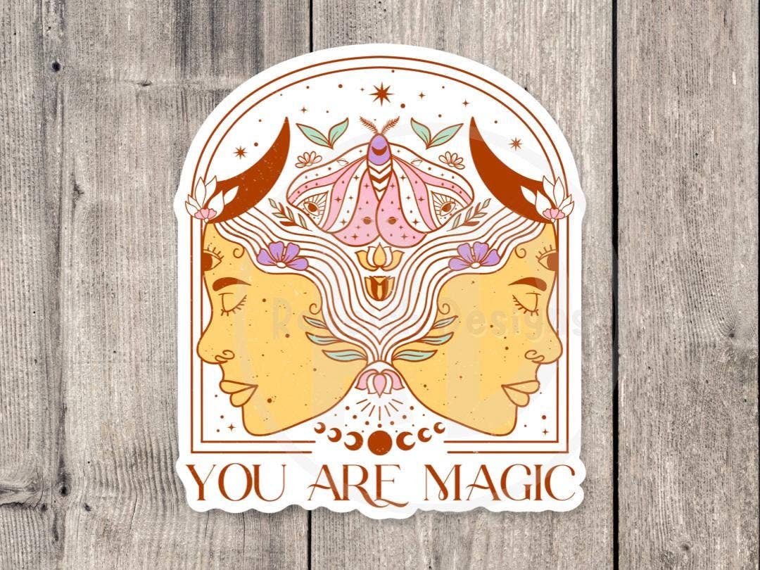Roseish Designs - Wholesale Sticker - You are Magic - Vinyl Sticker0