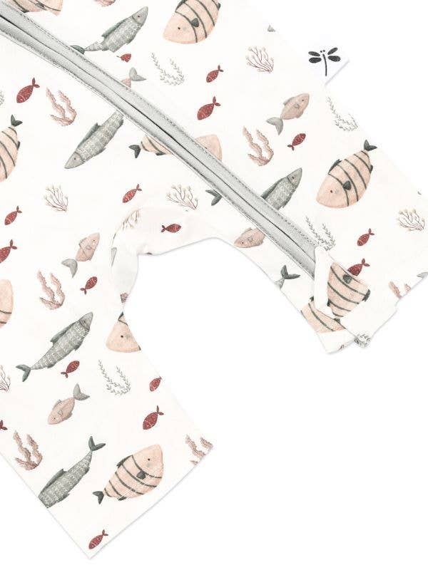 Lilulila - Wholesale Jumpsuit - Baby - Pelele corto con cremallera de peces3