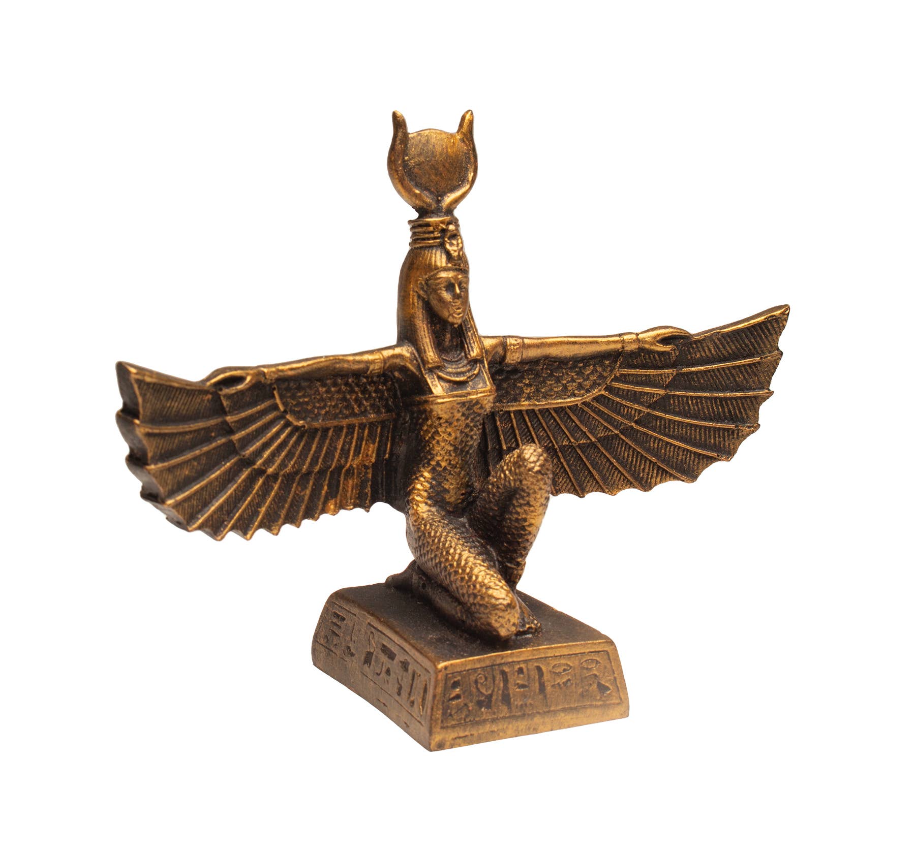 Discoveries, Inc. - Wholesale Decorative Figurine - Winged Isis Bronze - 5.25" - Egyptian Goddess