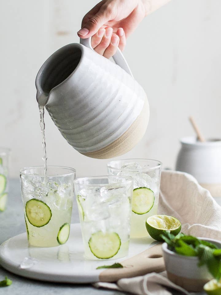 Farmer's Pitcher for wholesale by Farmhouse Pottery