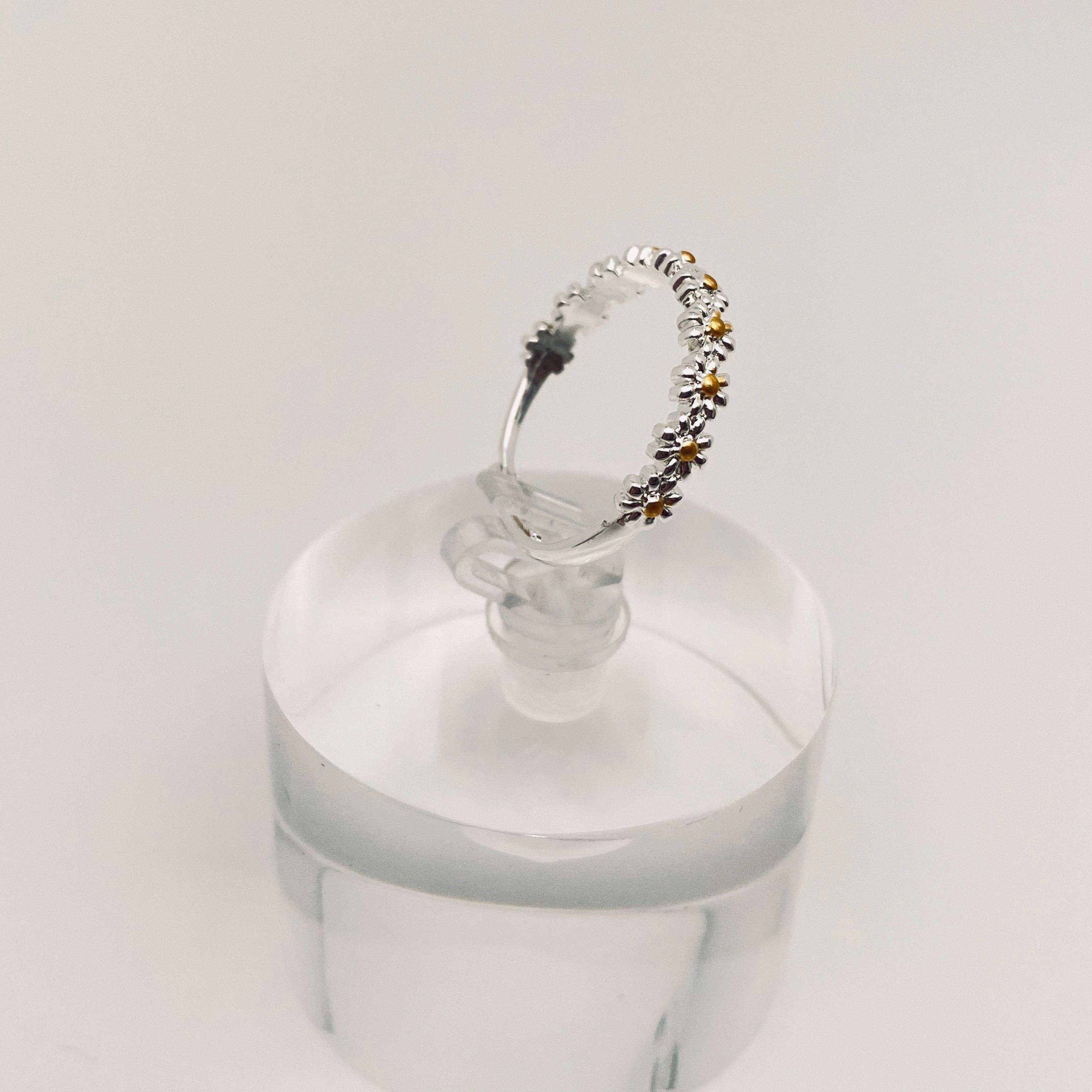 Mio Queena - Wholesale Multi-Stone Ring - Women's Daisy Flower Ring2