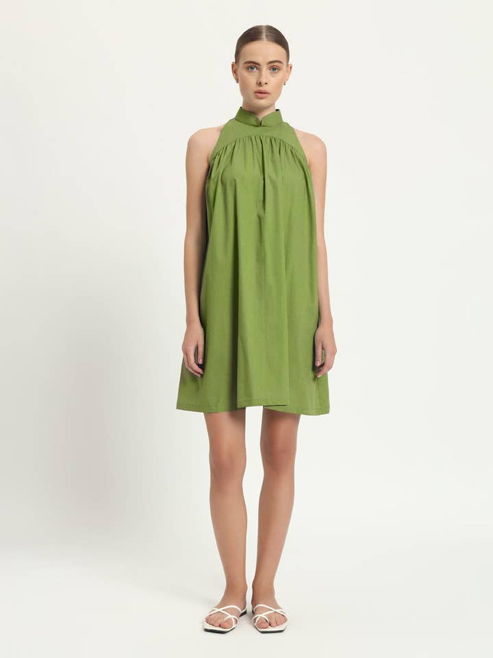 Eruft Fern bomuldskjole for engroshandel hos Thevasa