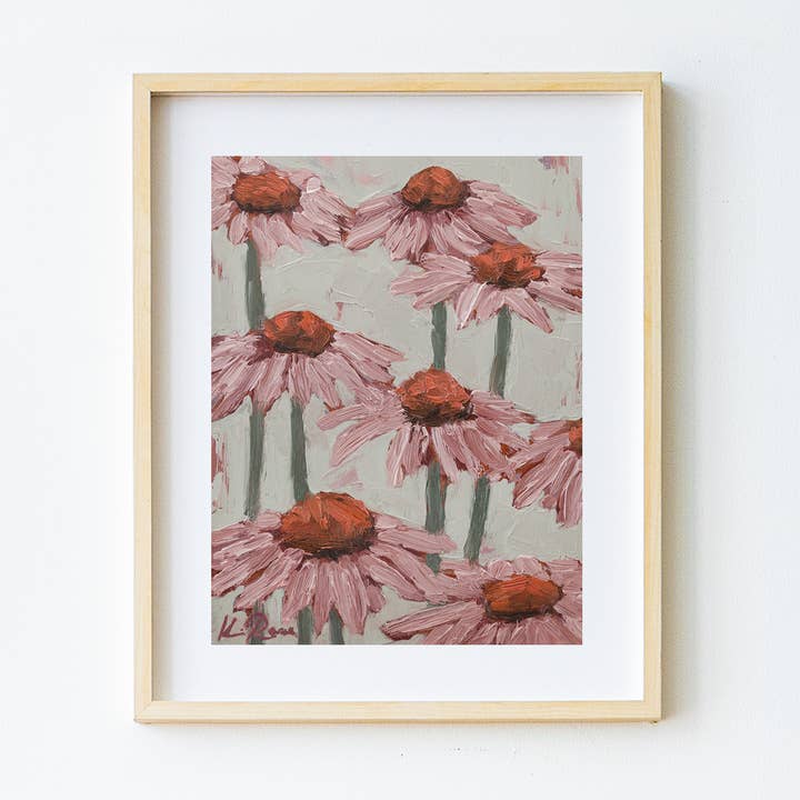 Coneflowers Rising Together Print for wholesale by Katelynne Rose Art