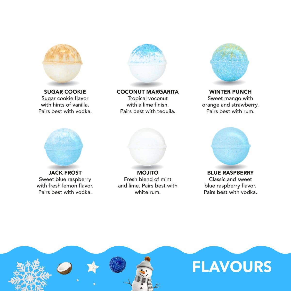 Cocktail Bomb Shop - Wholesale Cocktail Mix/Syrup - WINTER WONDERLAND VARIETY PACK2