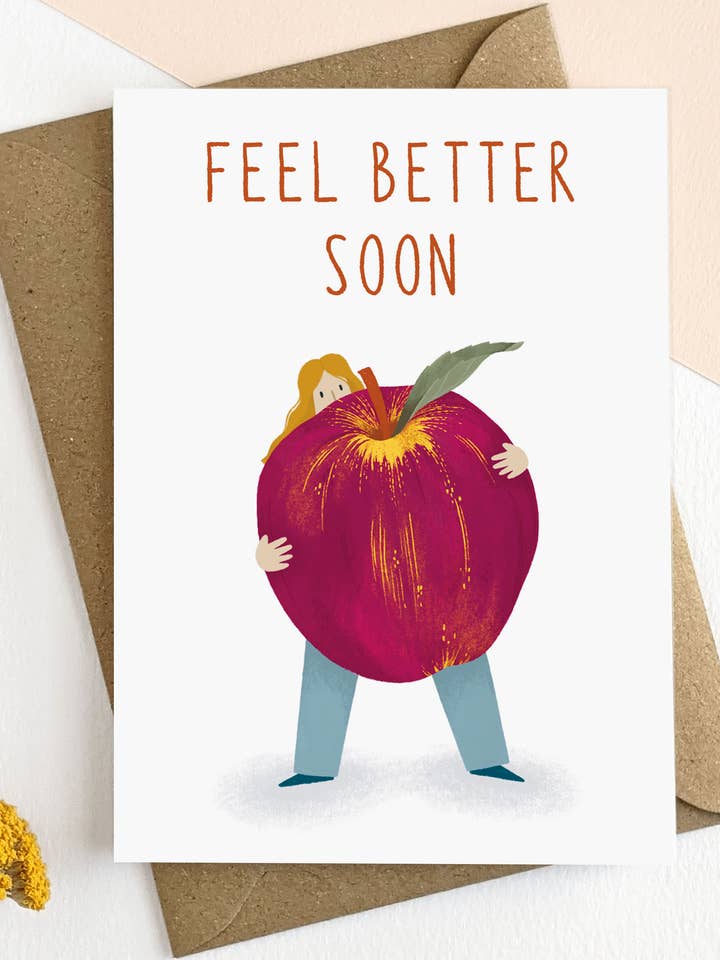 Illustrated Get Well Card for wholesale by Elsa Rose Frere