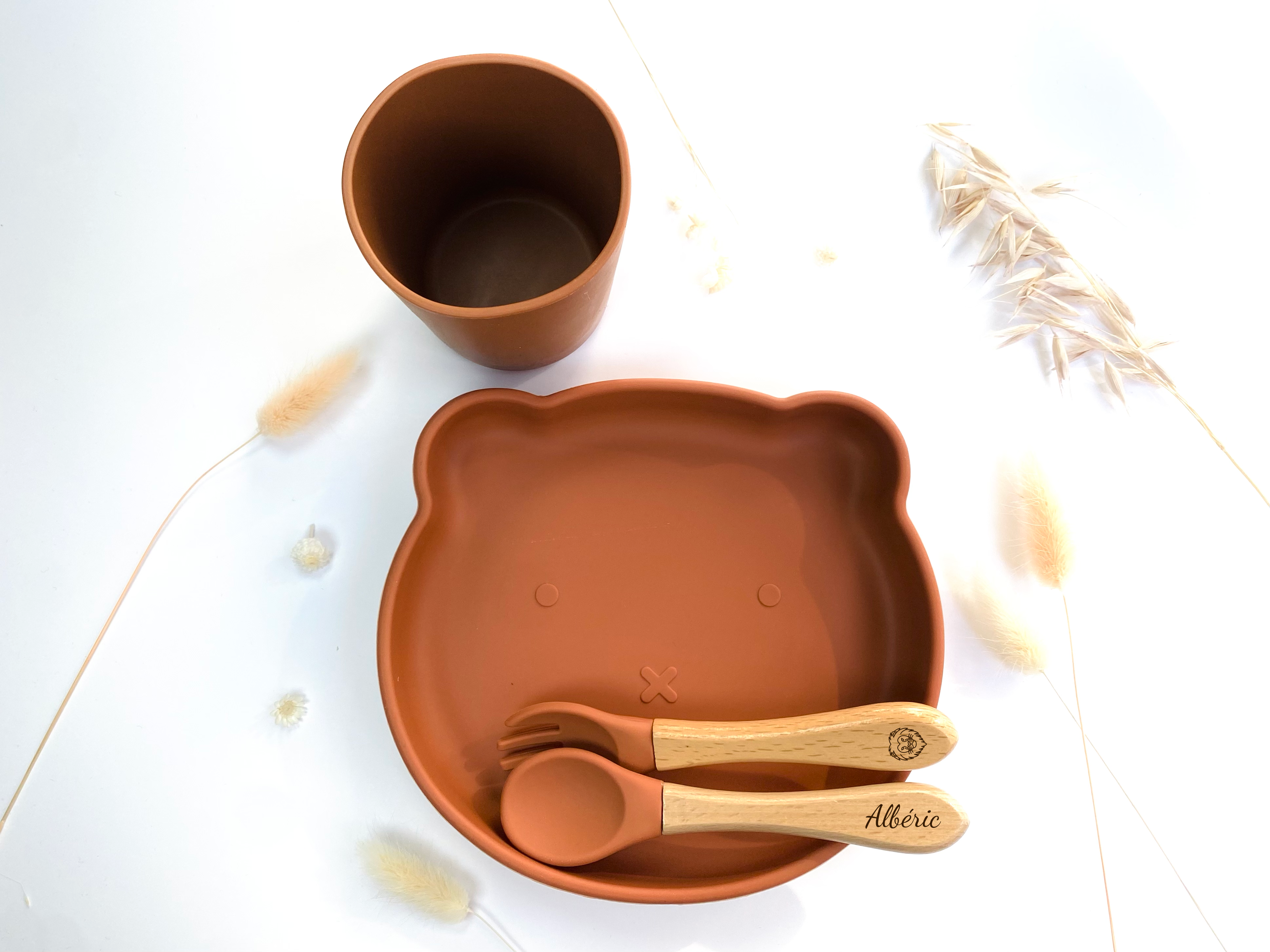 Les Petits Citrons - Wholesale Dinnerware Set - Kids & Baby - Dinner set + cutlery + glass in the shape of a bear1