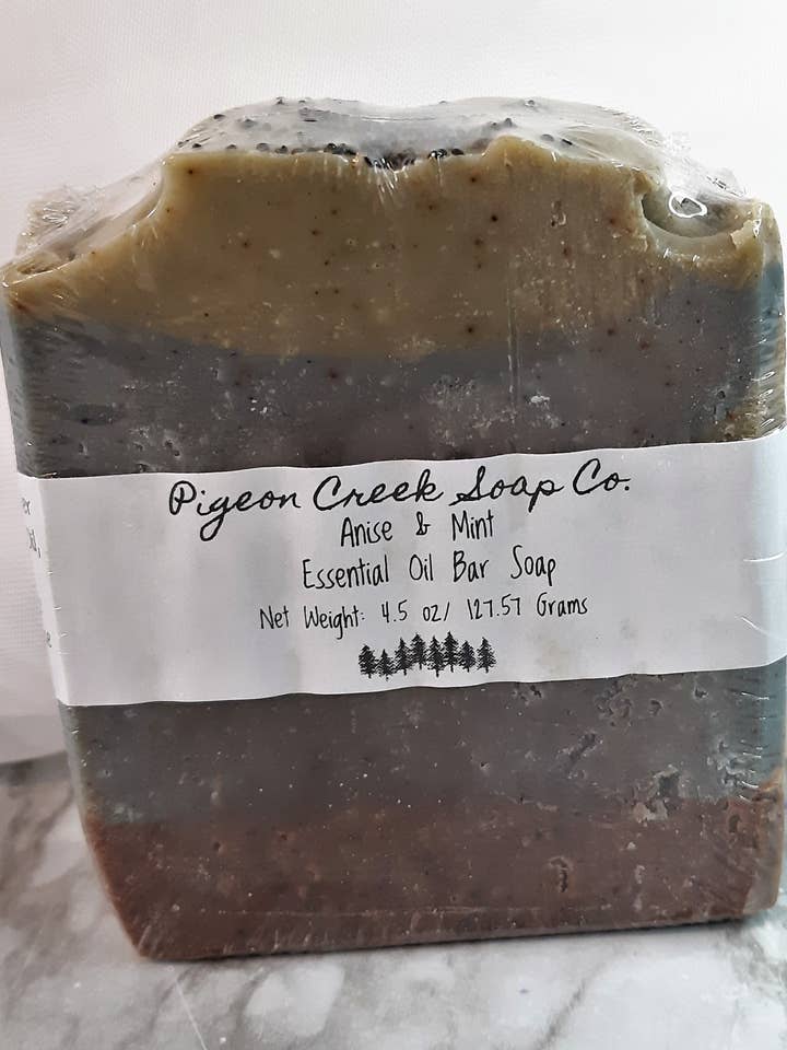 Anise & Mint Coconut Milk Soap for wholesale by Pigeon Creek Soap Co