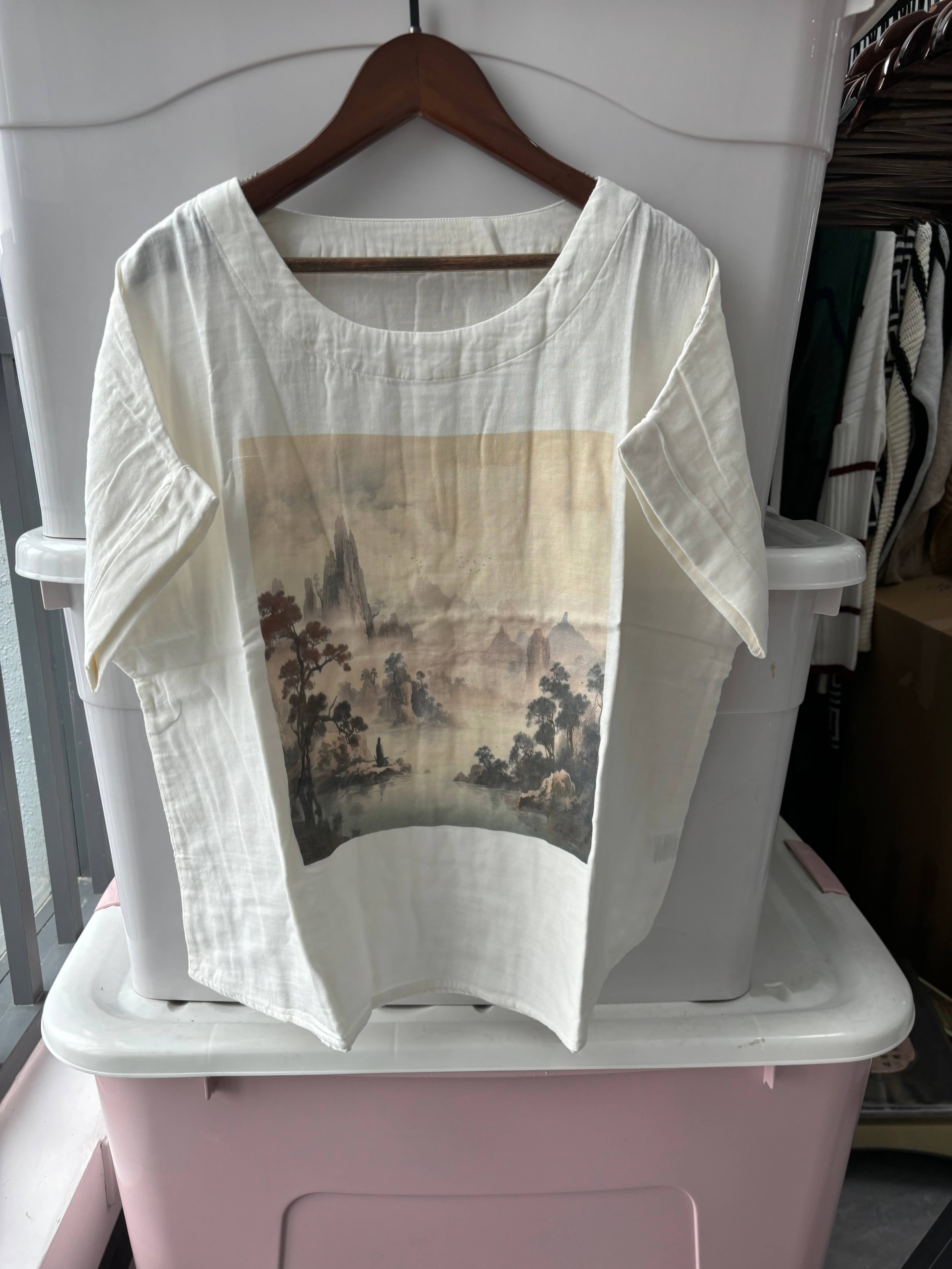 Whisper Mint – wholesale Screen printed t-shirt – Women′s – round neck  printed double cotton yarn short-sleeved T-shirt8