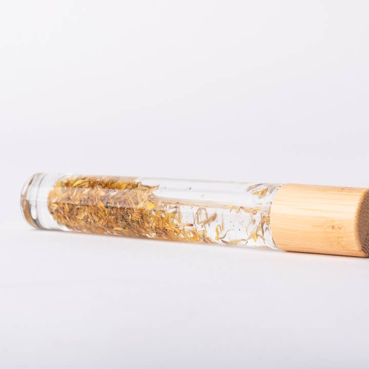 Silver Orange - Wholesale Essential Oil Holder - Botanical Roller Bottles, Unfilled, No oils, organic flowers