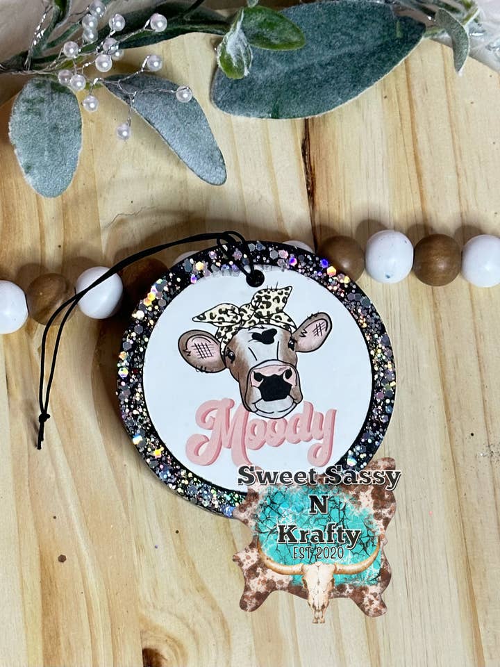 Auto Circle Moody Cow fresco para venta al por mayor de Sweet Sassy N Krafty LLC