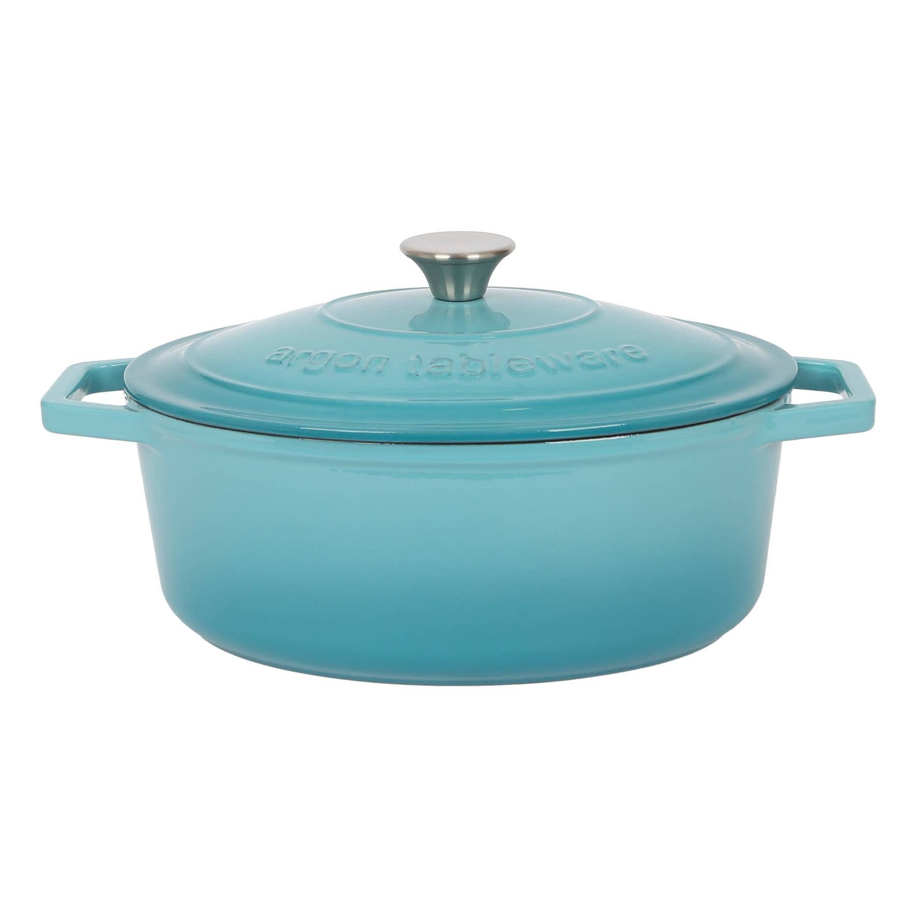 Rinkit Ltd - Vente Marmites - Plat à cassoulet ovale en fonte 4,68 L Ombre7