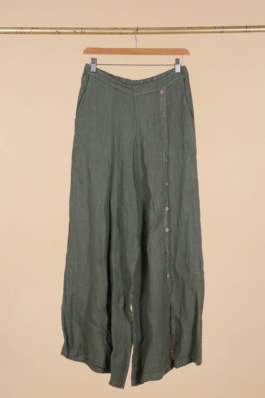 la maison des fibres naturelles – Engroshandel Bukser - Dame – Knapbukser med lige ben 9320 100%LIN9