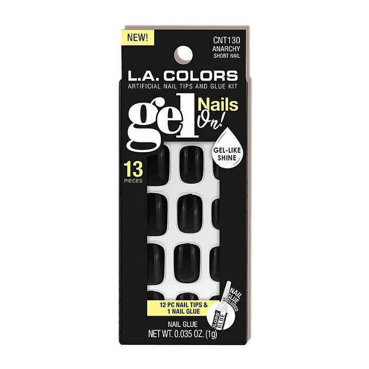 PINEAPPLE Beauty - Wholesale Press-On/Fake Nails - LA Colors CNT130 Gel Nails Nail Tips Kit Anarchy - 3pc