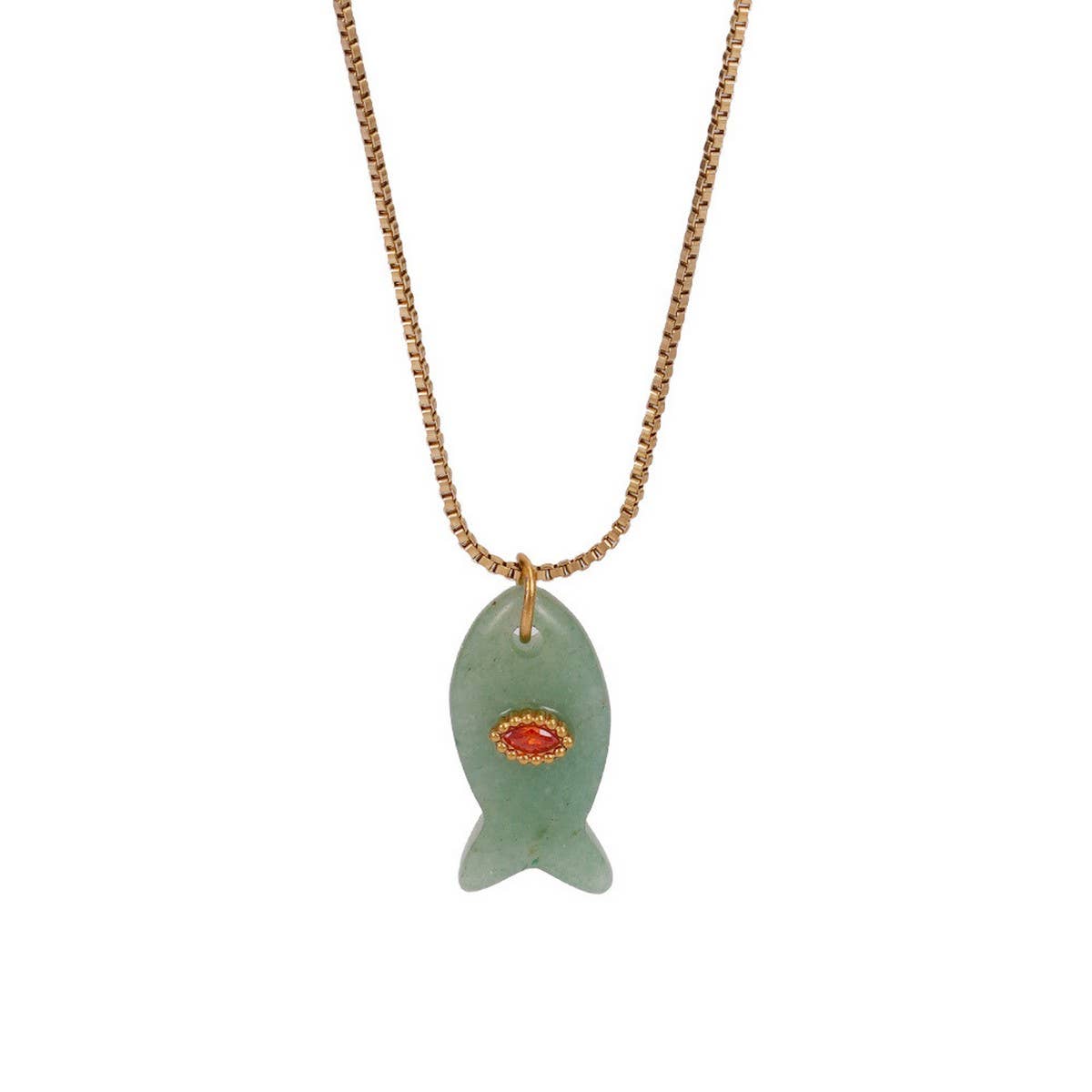 ACCITY - Wholesale Pendant/Charm Necklace - Minimal Fish Pendant Necklace for Beach_CWMM75248