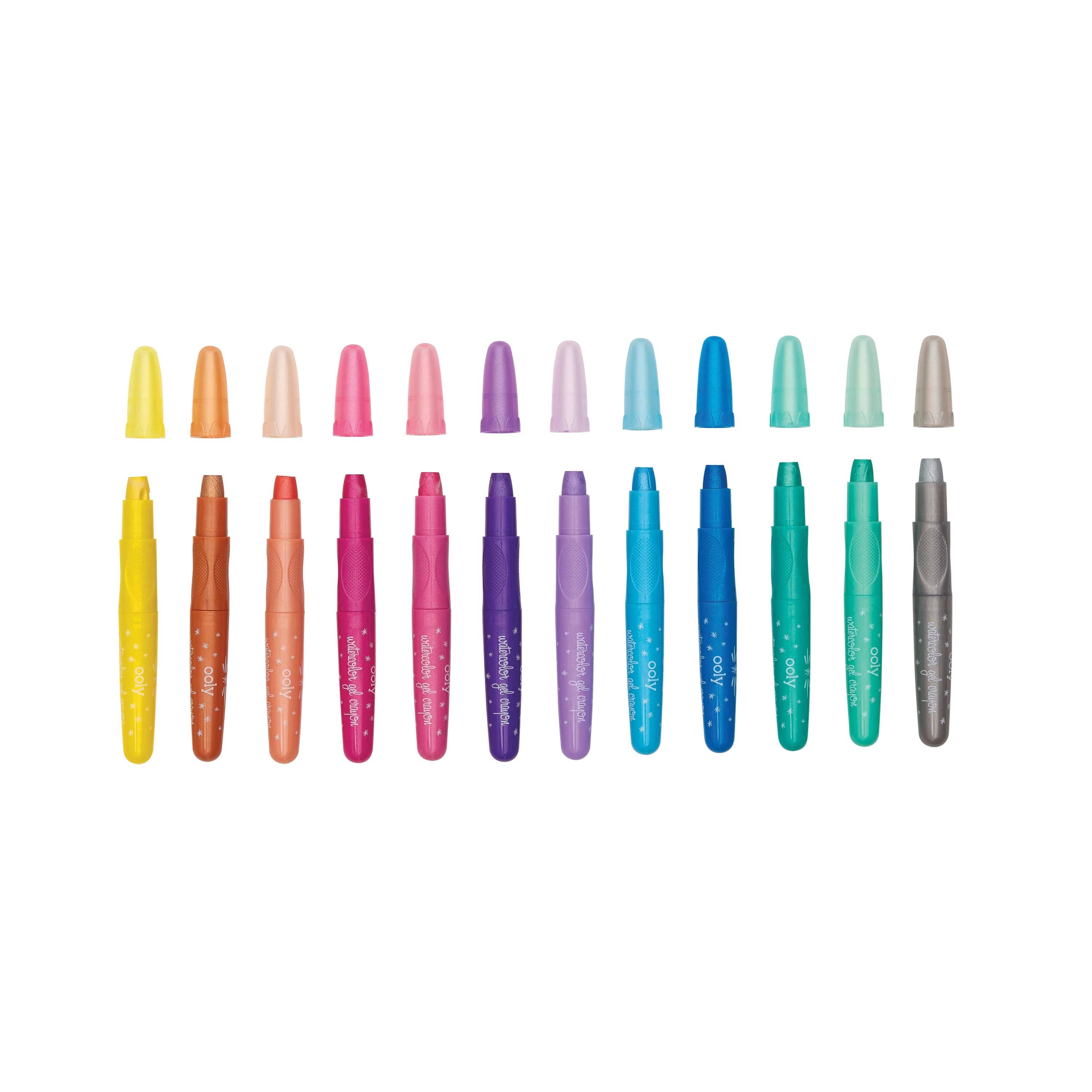 OOLY - Wholesale Crayons - Kids & Baby - Rainbow Sparkle: Watercolor Gel Crayons (Set of 12)2