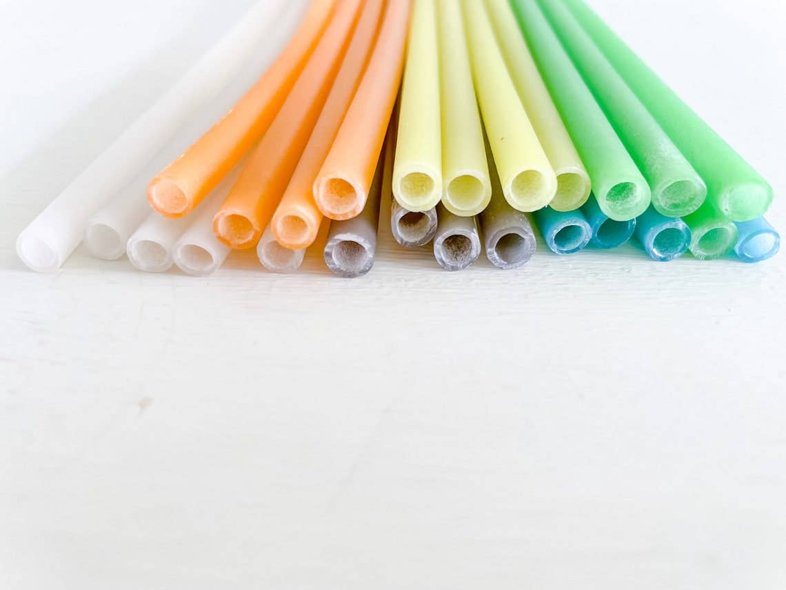 D’light Eco Party - Wholesale Drinking Straw - Rainbow Eco-friendly Edible Pasta Straw (25pcs packs)6