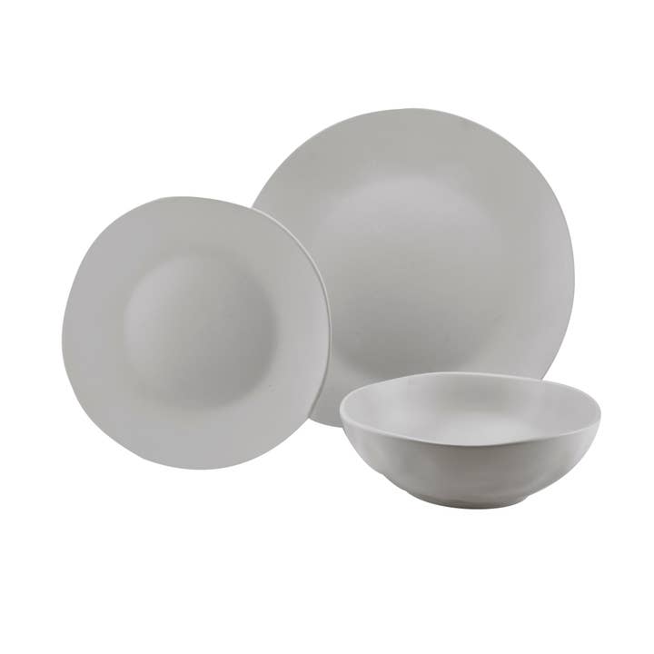 Godinger - Wholesale Dinnerware Set - Stoneware 12 Piece Dinnerware Set - Service for Four