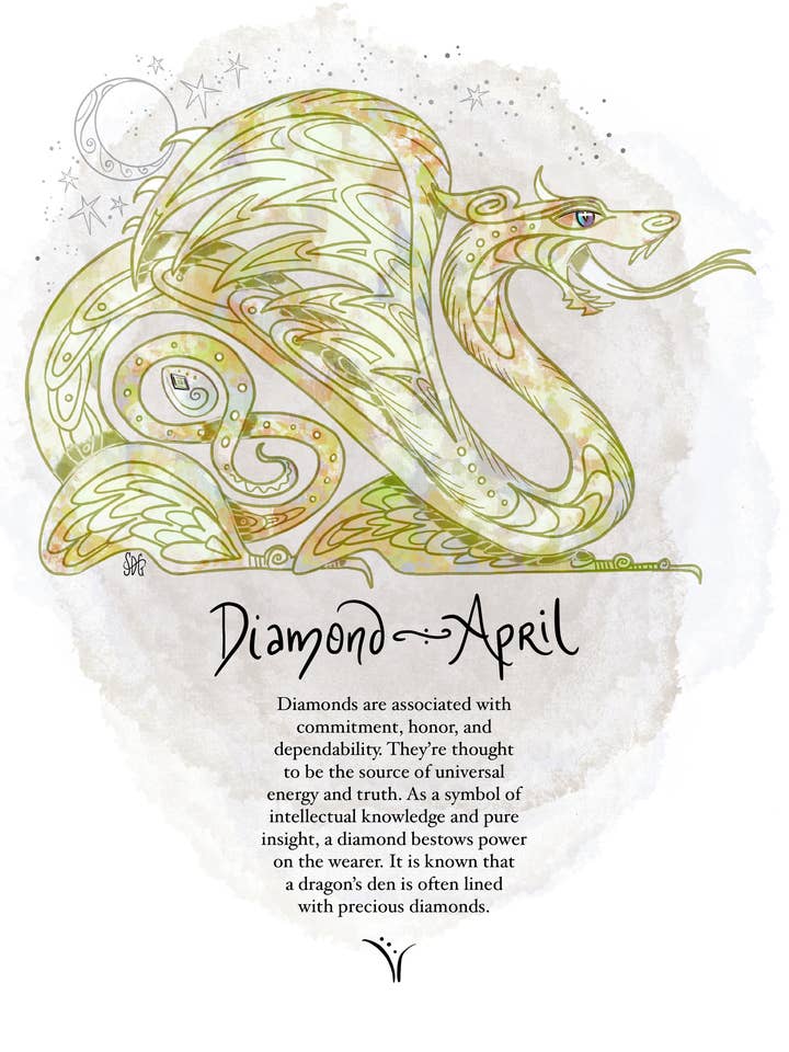 Cartes Dragon Birthstone pour la vente par Give A Fig