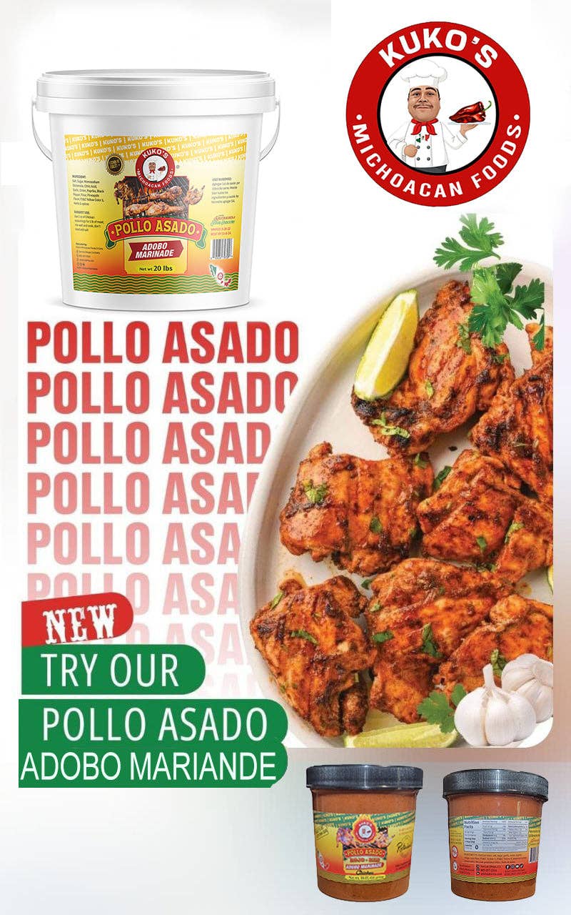 Kuko's adobos marinade sauce and seasoning - Wholesale Marinade - POLLO ASADO CON PINA Rojo Marinade4