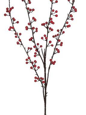 Spike Berry Spray, 38", Red, (#JF0070) for wholesale by Select Artificials, Inc.