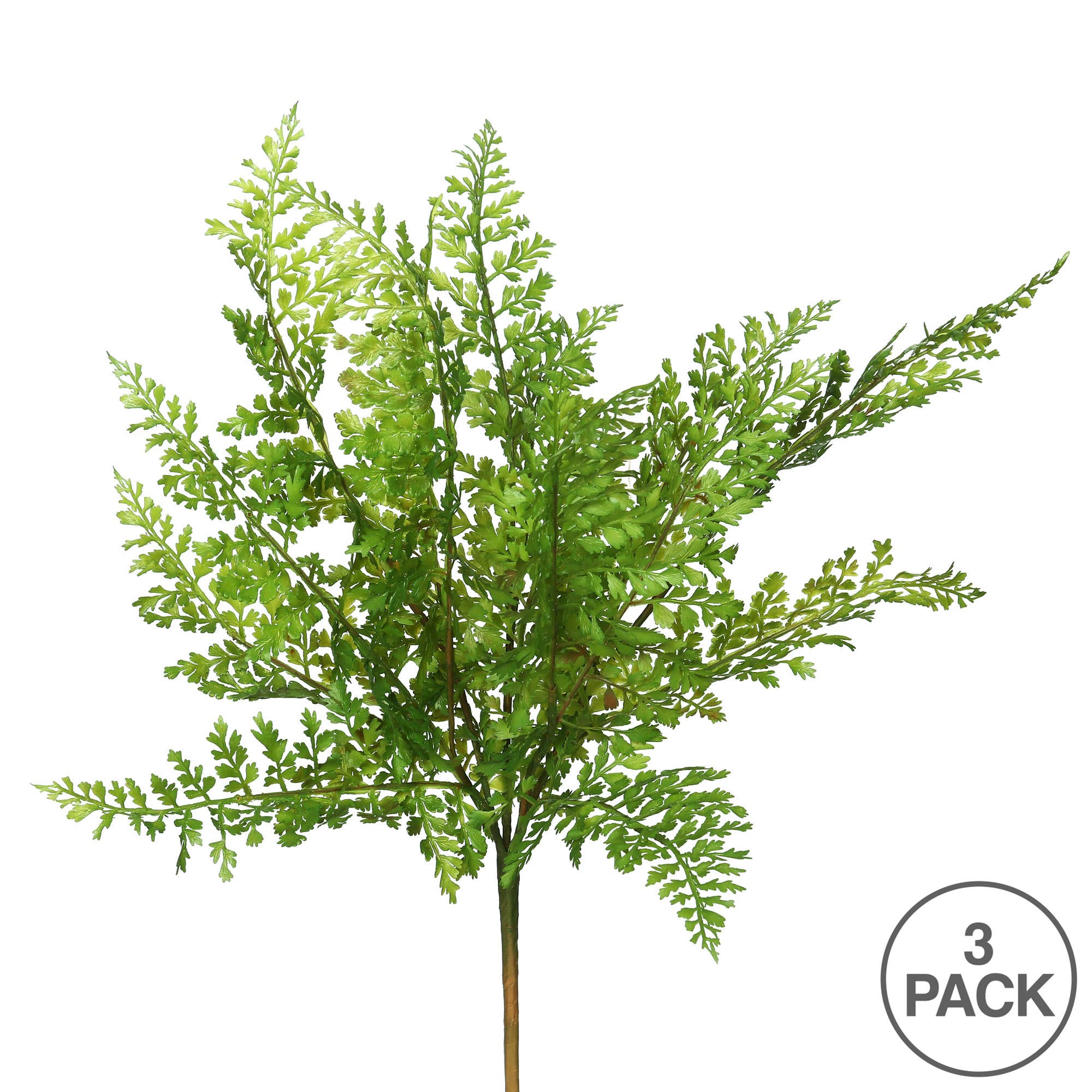 Vickerman 18" Artificial Green Fern Stem, Set of 3 for wholesale on Faire2