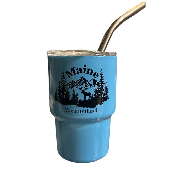 3 oz. Mini Tumbler i rustfrit stål for engroshandel hos Maine Souvenirs