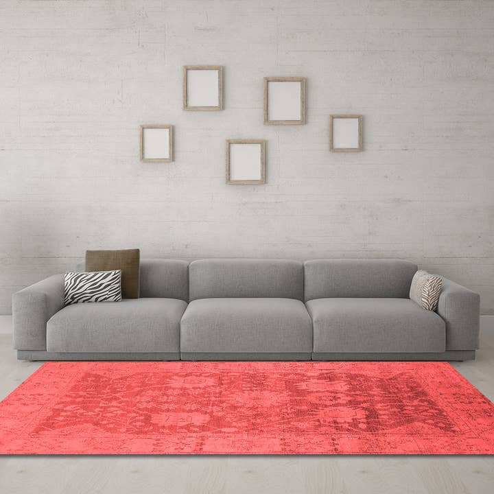 Machine Washable Oriental Red Industrial Area Rugs for wholesale by Ahgly