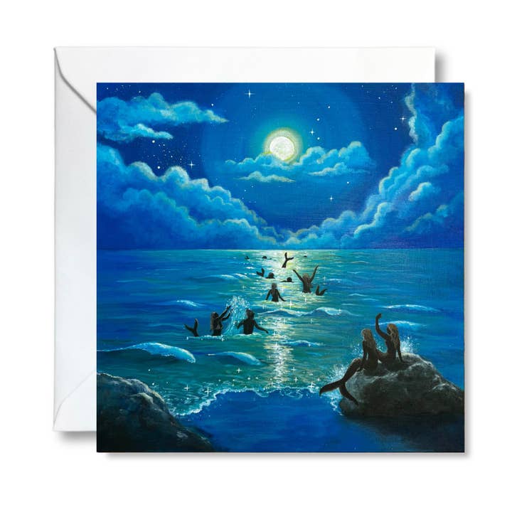 Mermaids Night Out Art Card for wholesale by Dream Capture Artwork