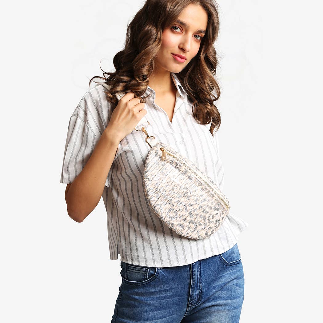 Fashion City - Wholesale Belt Bag - Women's - Leopard Pattern Adjustable Crossbody Belt Bag5