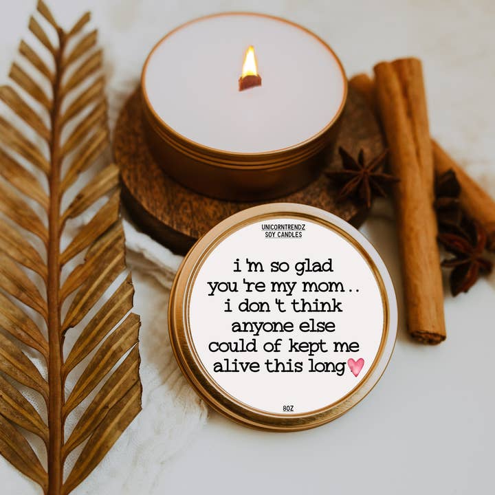 Moederdagcadeau, grappige kaarsen, Moederdagkaars voor wholesale door Unicorntrendz
