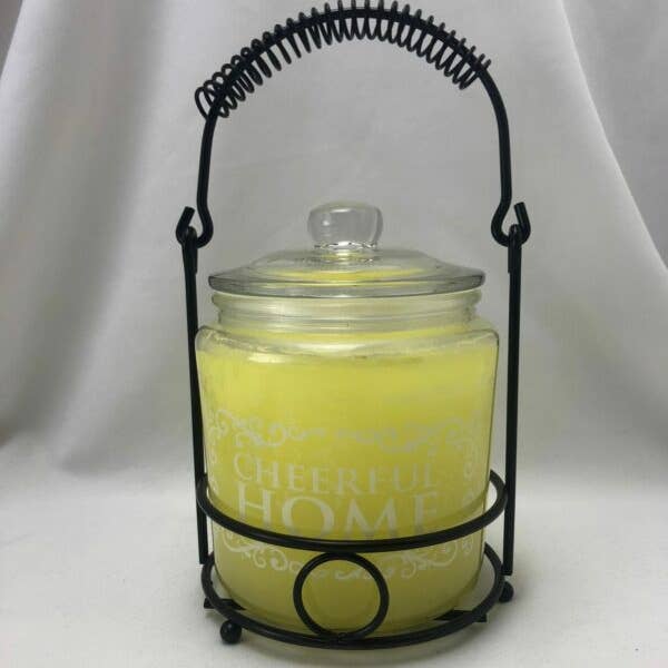 Arcucci Trade Srl - Wholesale Jar/Filled Candle - CHEERFUL HOME 26OZ SCENTED CANDLE WITH CANDLE HOLDER8