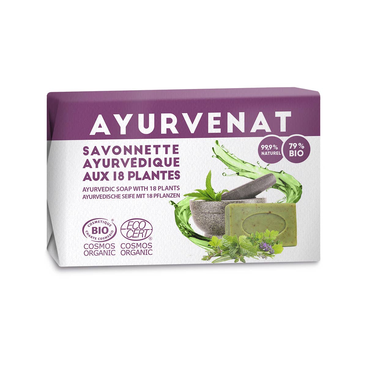 Le Secret Naturel - Wholesale Bar Soap - AYURVENAT ORGANIC AYURVEDIC SOAP 100gr1