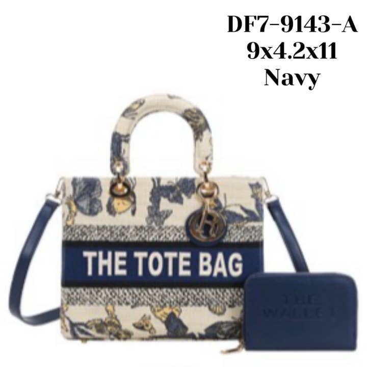 The Tote Bag Handbag DF7-9143 for wholesale by M&M HANDBAGS, LLC.