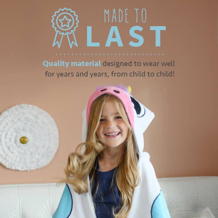 Canoogles – wholesale Filtar – Barn och baby – Unicorn Barn Hooded Filt