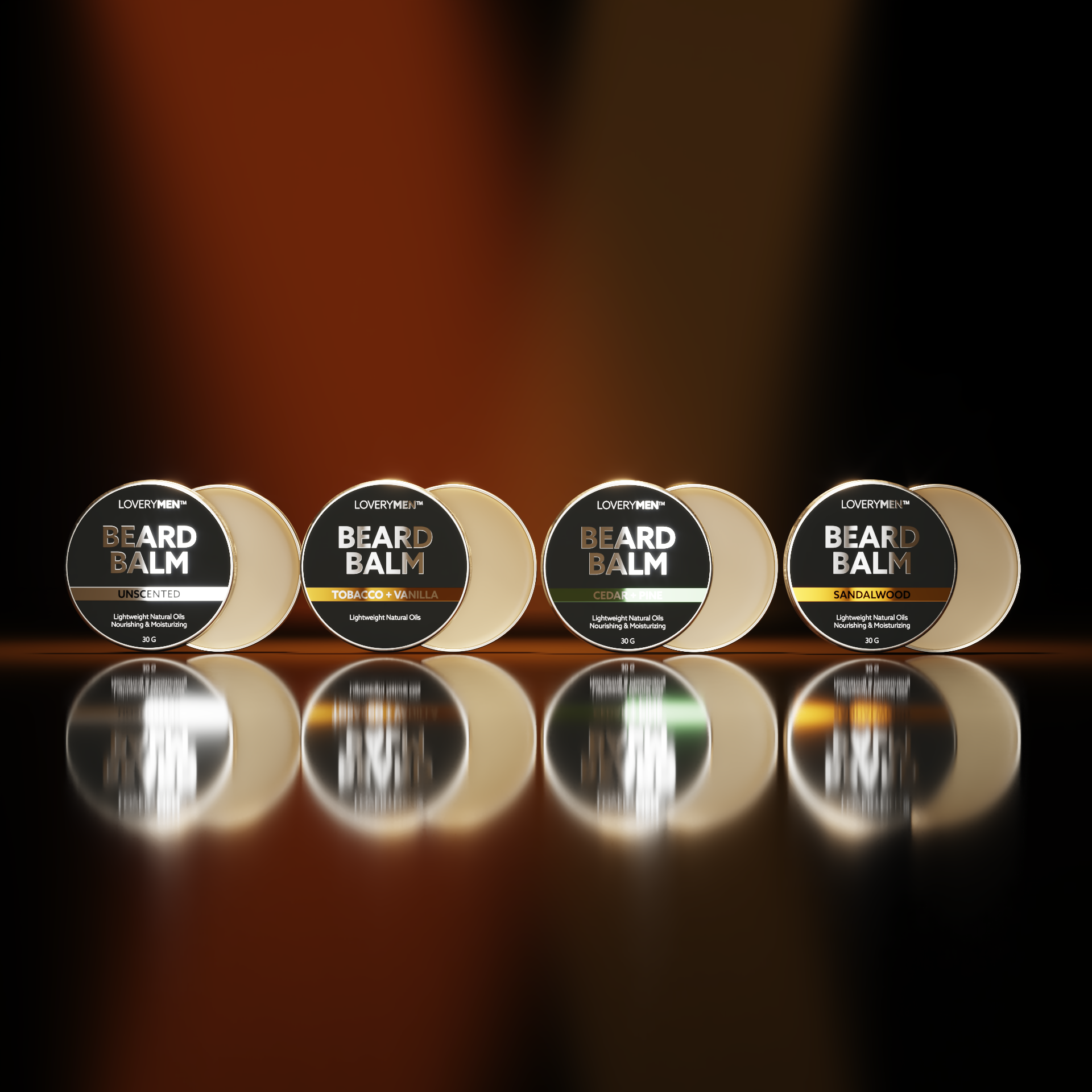 Lovery - Vente Soins pour barbe - Coffret cadeau de baume à barbe LOVERYMEN 4 pièces - Cadeau de toilettage premium10