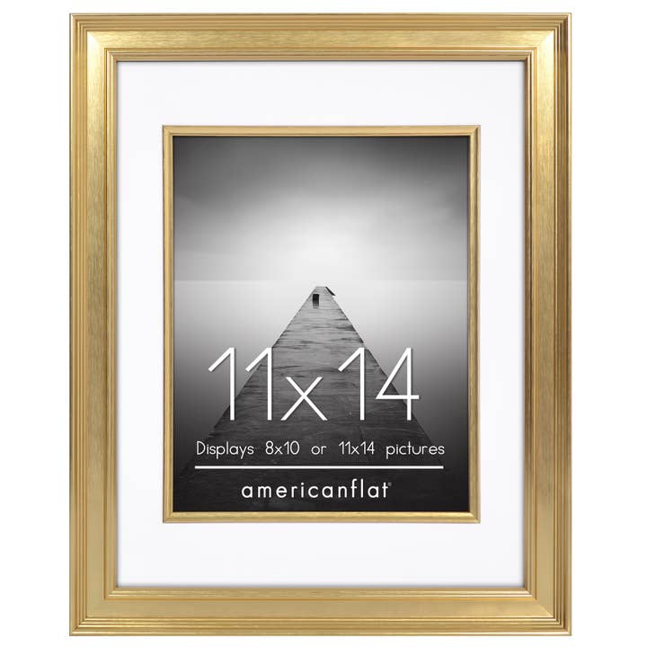 Americanflat - Wholesale Picture Frame - Picture Frame with Decorative Inner Mat Accent - Glass8