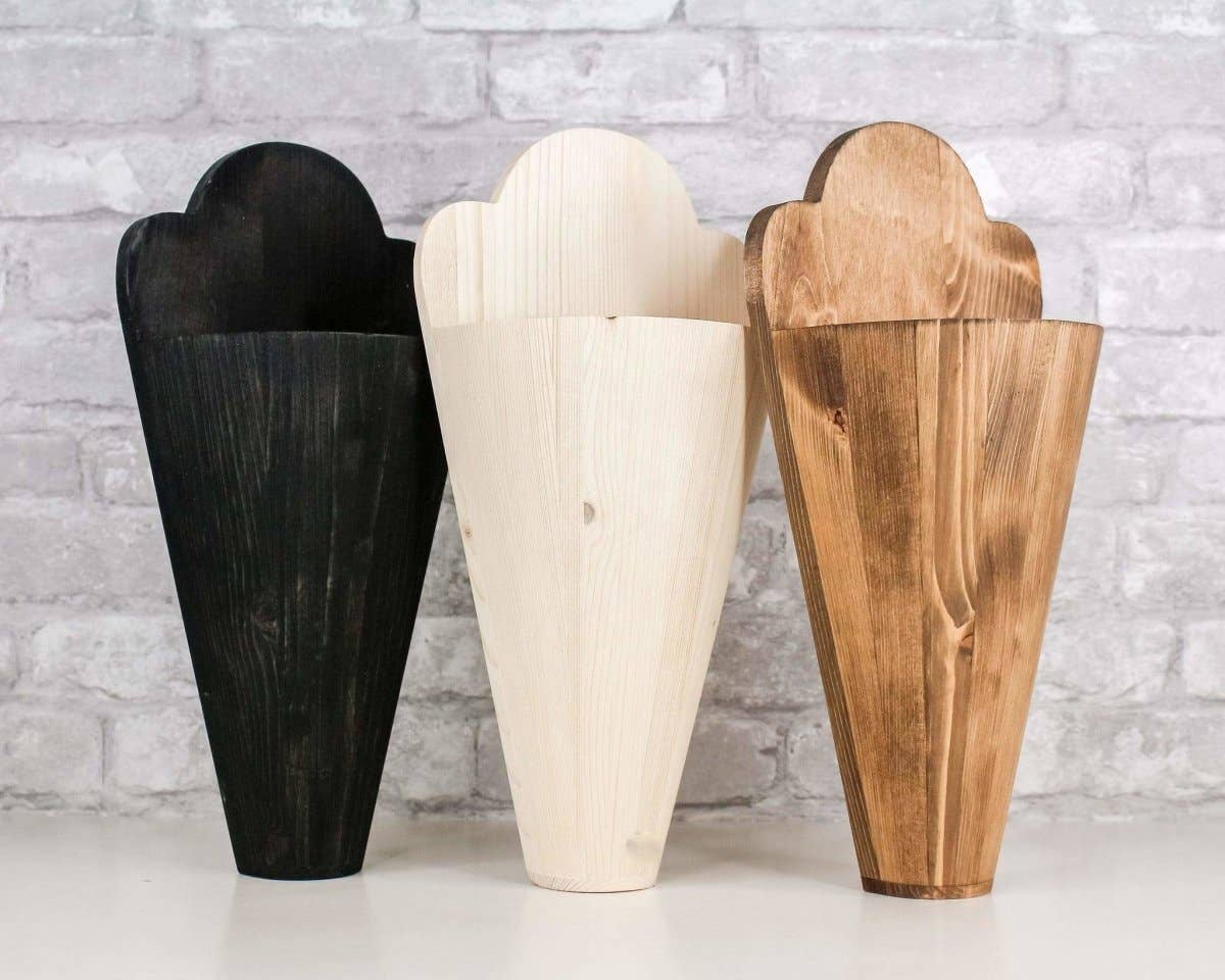 Sola Wood Flowers - Wholesale Vase - Wood Wall Vase2