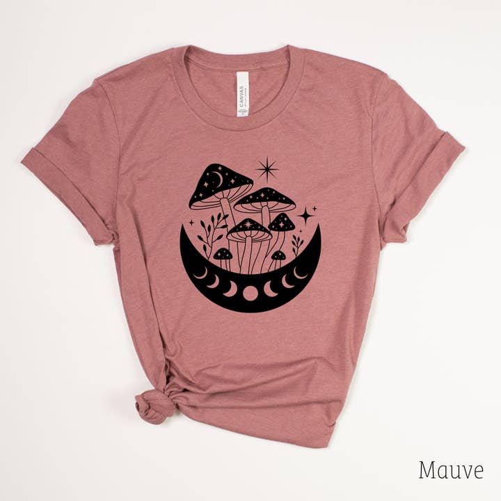 208 Tees - Wholesale Screen Printed T-Shirt - Women's - Mystic Magic Mushroom TShirt Forage Graphic Tee 176