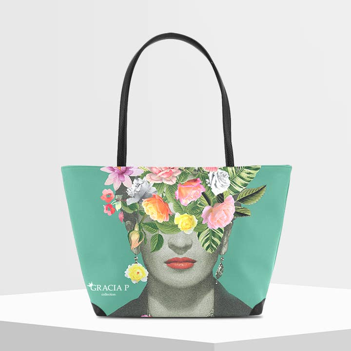 Sac V de Gracia P - Fabriqué en Italie - Frida Flowers pour la vente par GLOBALSHOP SRL
