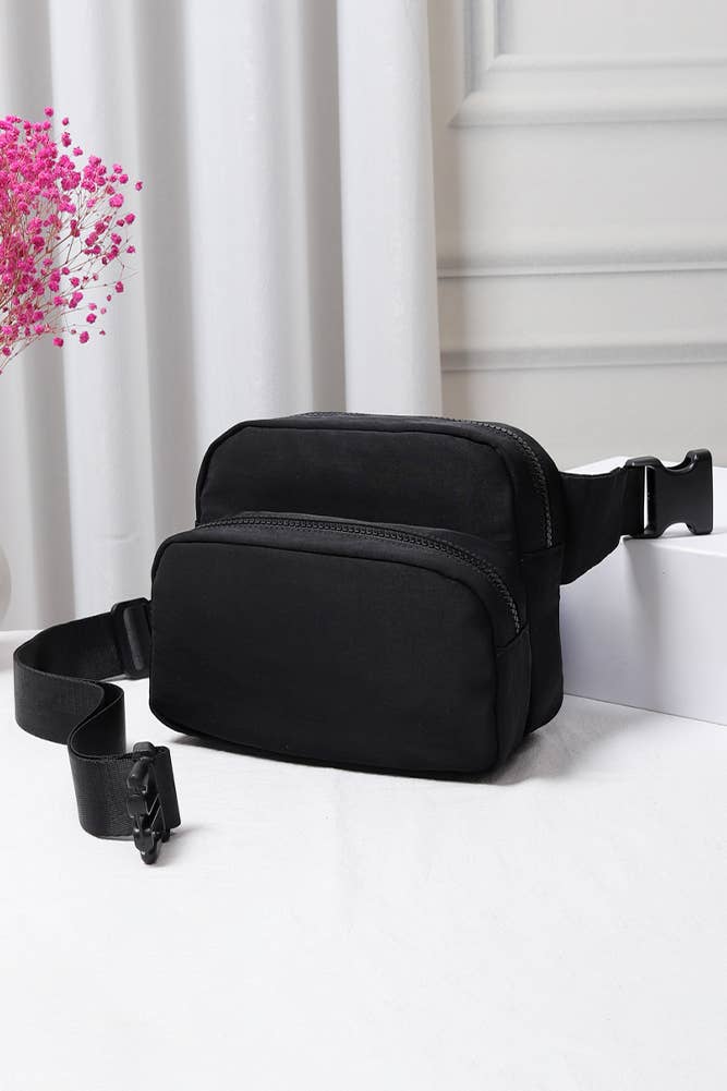 Hana – wholesale Midjeväska - Dam – Solid Dubbel dragkedja Fanny Pack1
