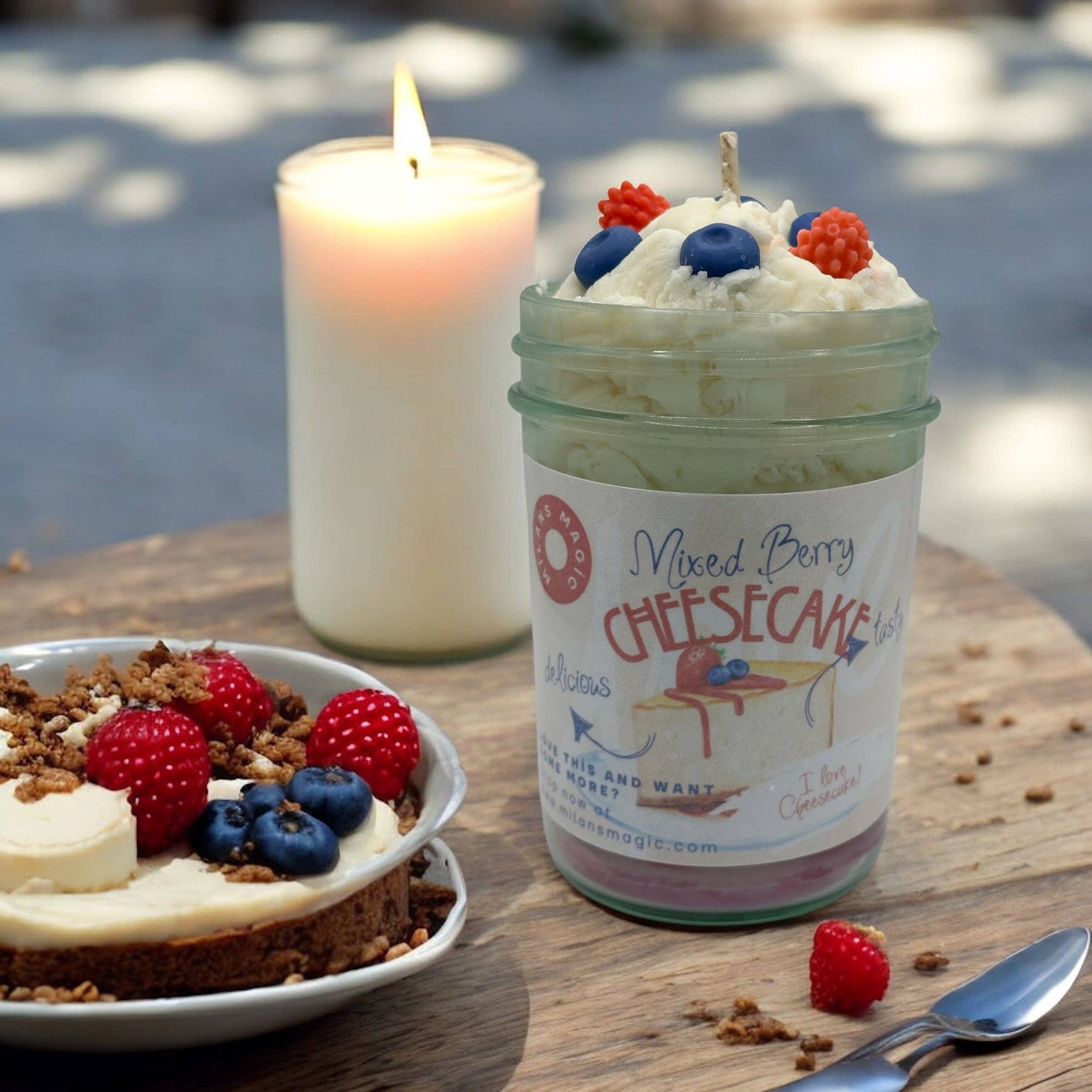 Milans Magic - Wholesale Jar/Filled Candle - Wild Berry Cheesecake4