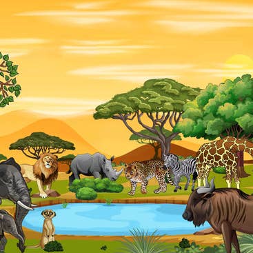 African Jungle Print for wholesale by Star Apple Puzzles